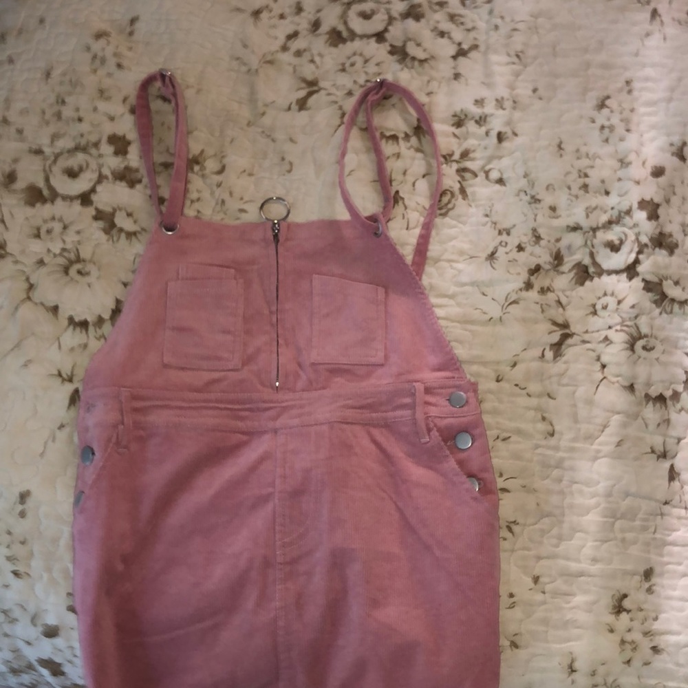 pink corduroy dress